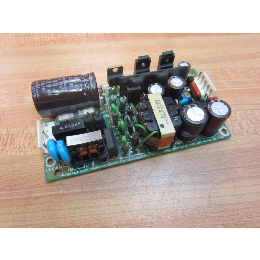 Nemic-Lambda LWD15 Power Supply Board - Used