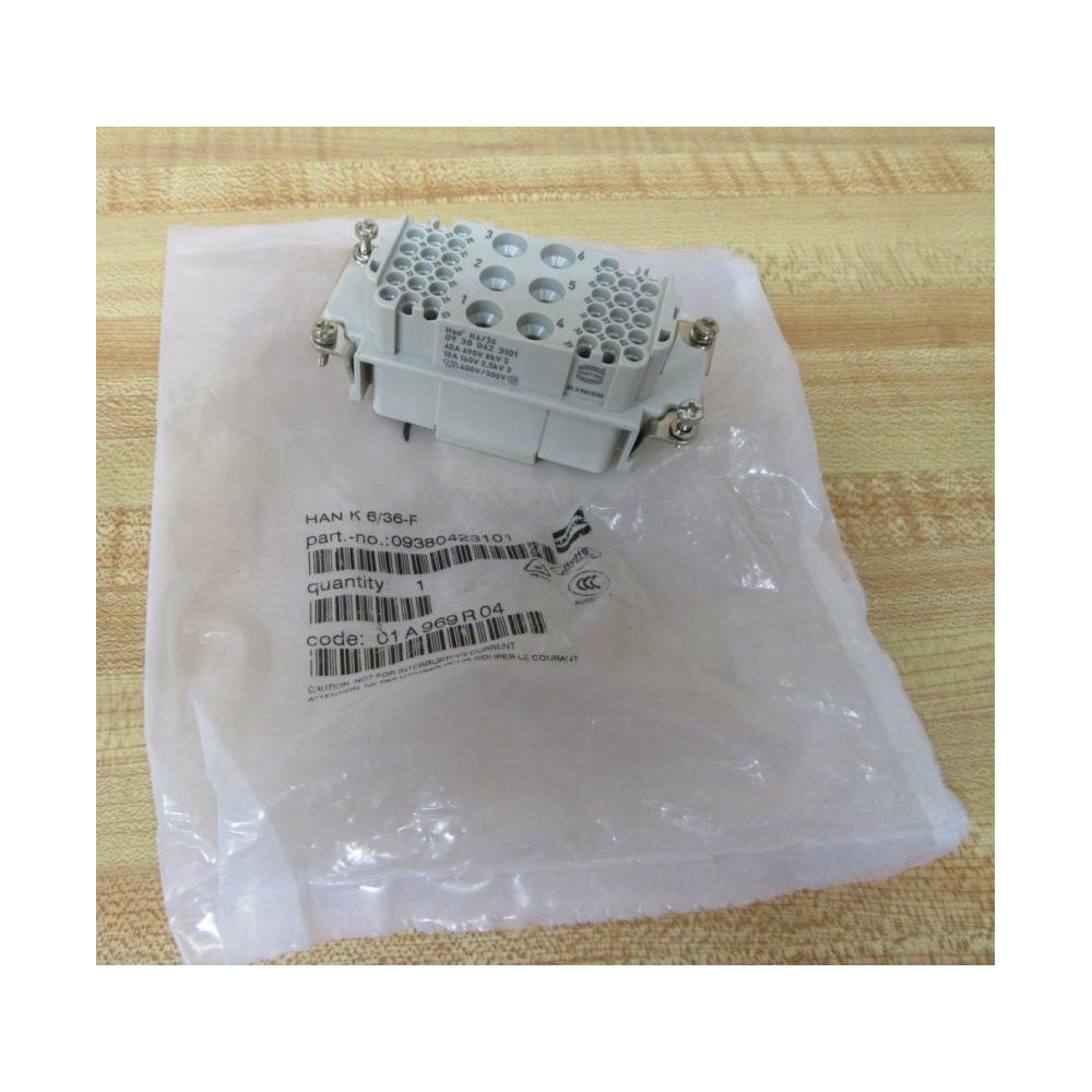 Harting 09380423101 Female Insert Han K636-F Harting 09380423101 Female Insert Han K636-F