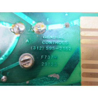 General Controls F737H Circuit Board 29A23 - Used