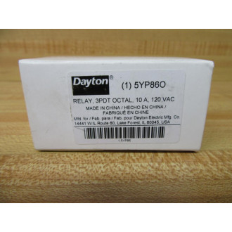 Dayton 5YP86O Relay 5YP860