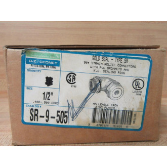 O-ZGedney SR-9-505 12" 90° Strain Relief  SR9505 (Pack of 16)