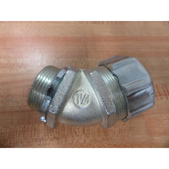 Thomas & Betts 5345 1-14" 45° Insulated Liquidtight Connector (Pack of 3) - New No Box