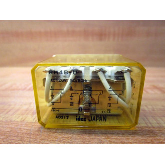 IDEC RH4B-U-AC120V Relay RH4B-U-120V AC CSA 10 120VAC (Pack of 5) - Used
