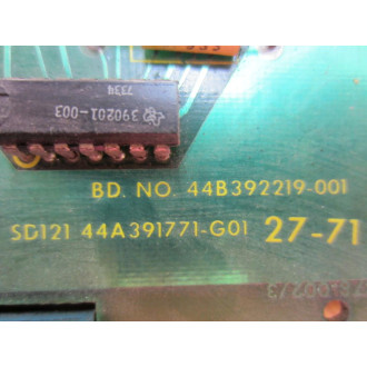 General Electric 44A391771-G01 GE SD121 Board 44B392219-001 - Used