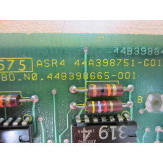 General Electric 44A398751-G01 GE ASR4 Board 44B398665-001 - Used