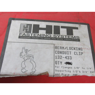 HIT Fastening 132-433 BeamLocking Conduit Clip 1332433 (Pack of 40) HIT Fastening 132-433 BeamLocking Conduit Clip 1332433 (Pack of 40)