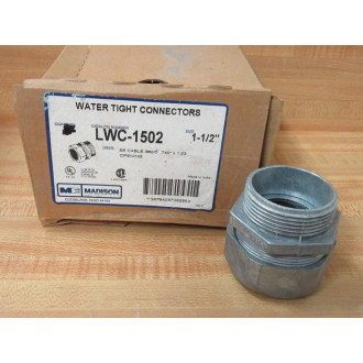 Madison LWC-1502 1-12" Water Tight Connector LWC1502 (Pack of 4)
