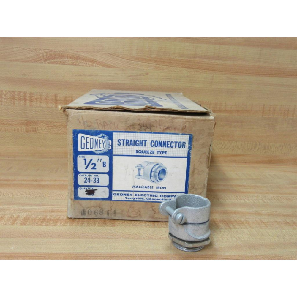 OZGedney 24-33 12" B Straight Connector 2433 (Pack of 27)
