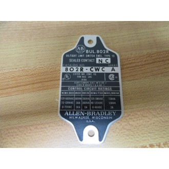Allen Bradley 802R-CWC Limit Switch 802RCWC