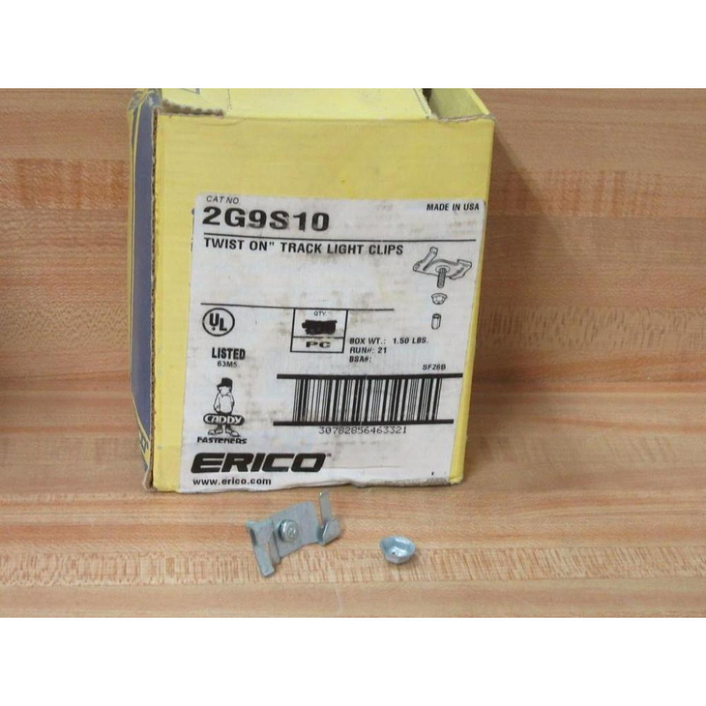 Erico Caddy 2G9S10 Twist On Track Light Clip (Pack of 75) Erico Caddy 2G9S10 Twist On Track Light Clip (Pack of 75)