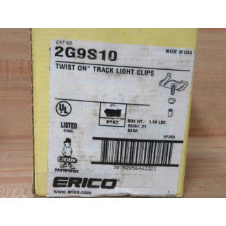 Erico Caddy 2G9S10 Twist On Track Light Clip (Pack of 75) Erico Caddy 2G9S10 Twist On Track Light Clip (Pack of 75)
