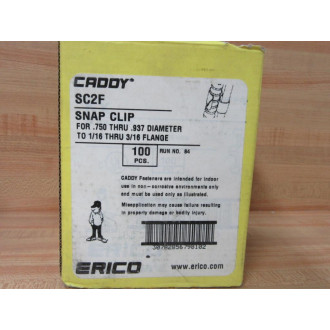Erico Caddy SC2F Snap Clip (Pack of 100) Erico Caddy SC2F Snap Clip (Pack of 100)