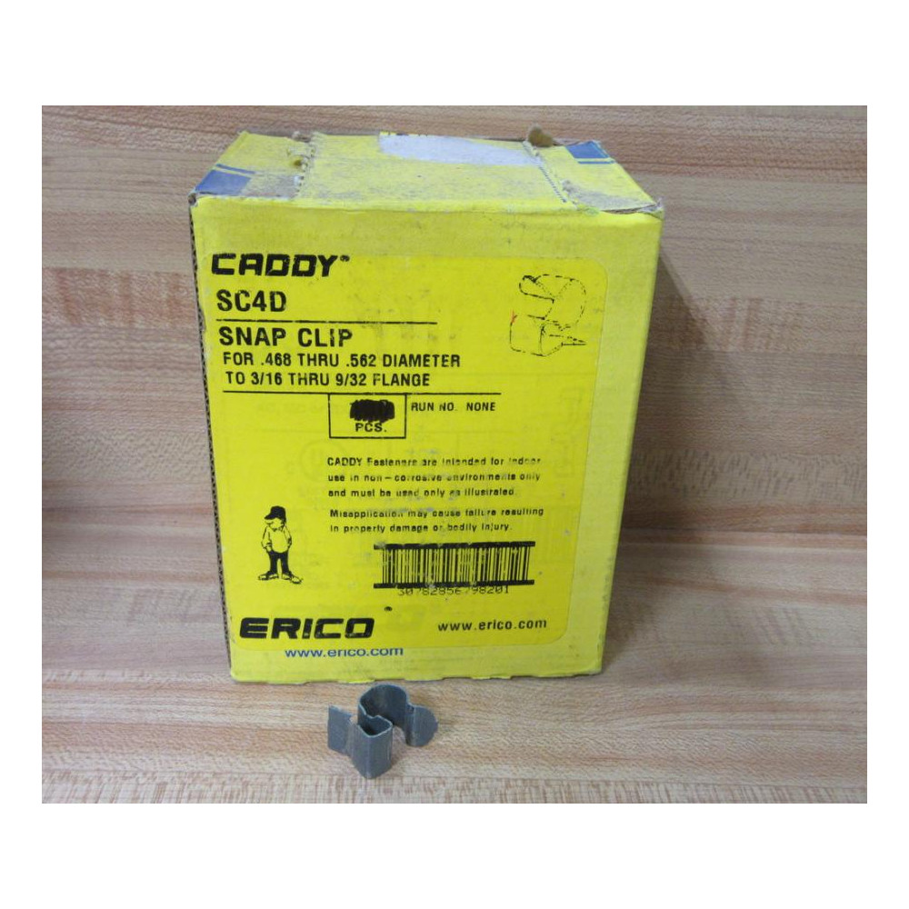Erico Caddy SC4D Snap Clip 316" thru 932" (Pack of 95) Erico Caddy SC4D Snap Clip 316" thru 932" (Pack of 95)