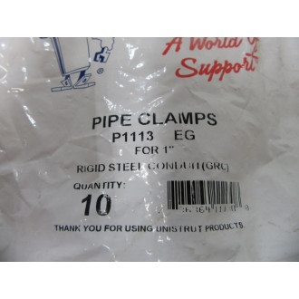 Unistrut P1113 EG Pipe Clamp Pairs 50 Pair Unistrut P1113 EG Pipe Clamp Pairs 50 Pair