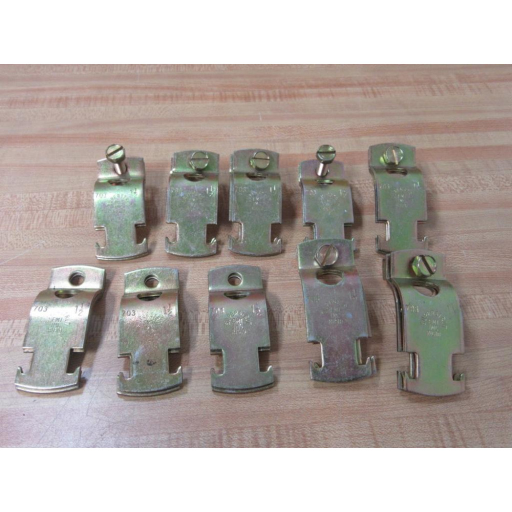 Thomas And Betts 703-1-12 Superstrut Universal Clamp 10 Pair - New No Box Thomas And Betts 703-1-12 Superstrut Universal Clamp 10 Pair - New No Box