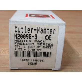 Cutler Hammer H2009B Heater Overload Relay H2009B-3 (Pack of 3)