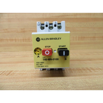 Allen Bradley 140-MN-0100 Motor Starter 140MN0100 Ser. B, 0.6-1.0A