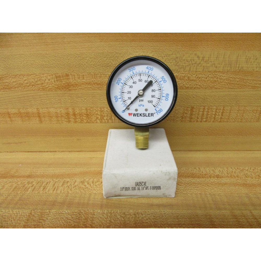Weksler UA25C4L Pressure Gauge Weksler UA25C4L Pressure Gauge