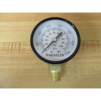 Weksler UA25C4L Pressure Gauge Weksler UA25C4L Pressure Gauge