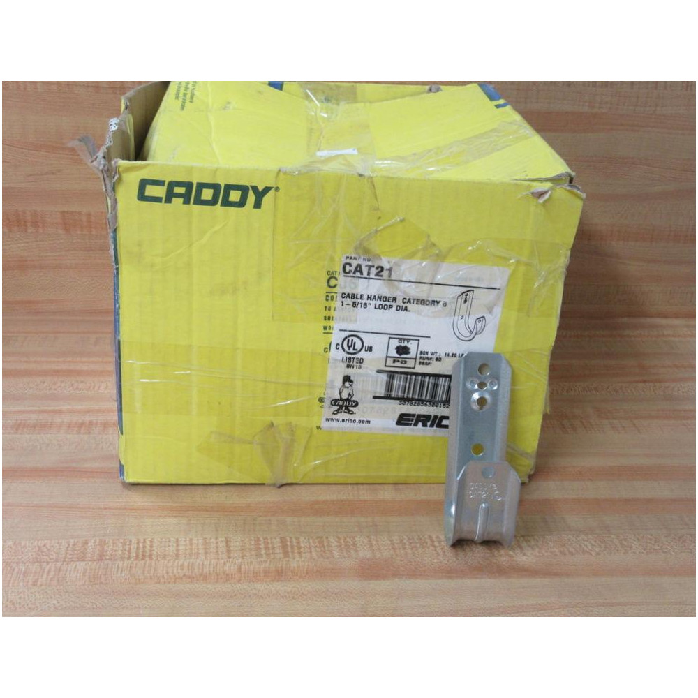 Erico Caddy CAT21 1-516" Cable Hanger (Pack of 27) Erico Caddy CAT21 1-516" Cable Hanger (Pack of 27)