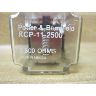 Potter & Brumfield KCP-11-2500 Ohms Relay KCP-11-2,500 Ohms - Used