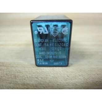 Guardian Electric A410-362625-15 Relay A410-362625-15-120V AC Blue - New No Box