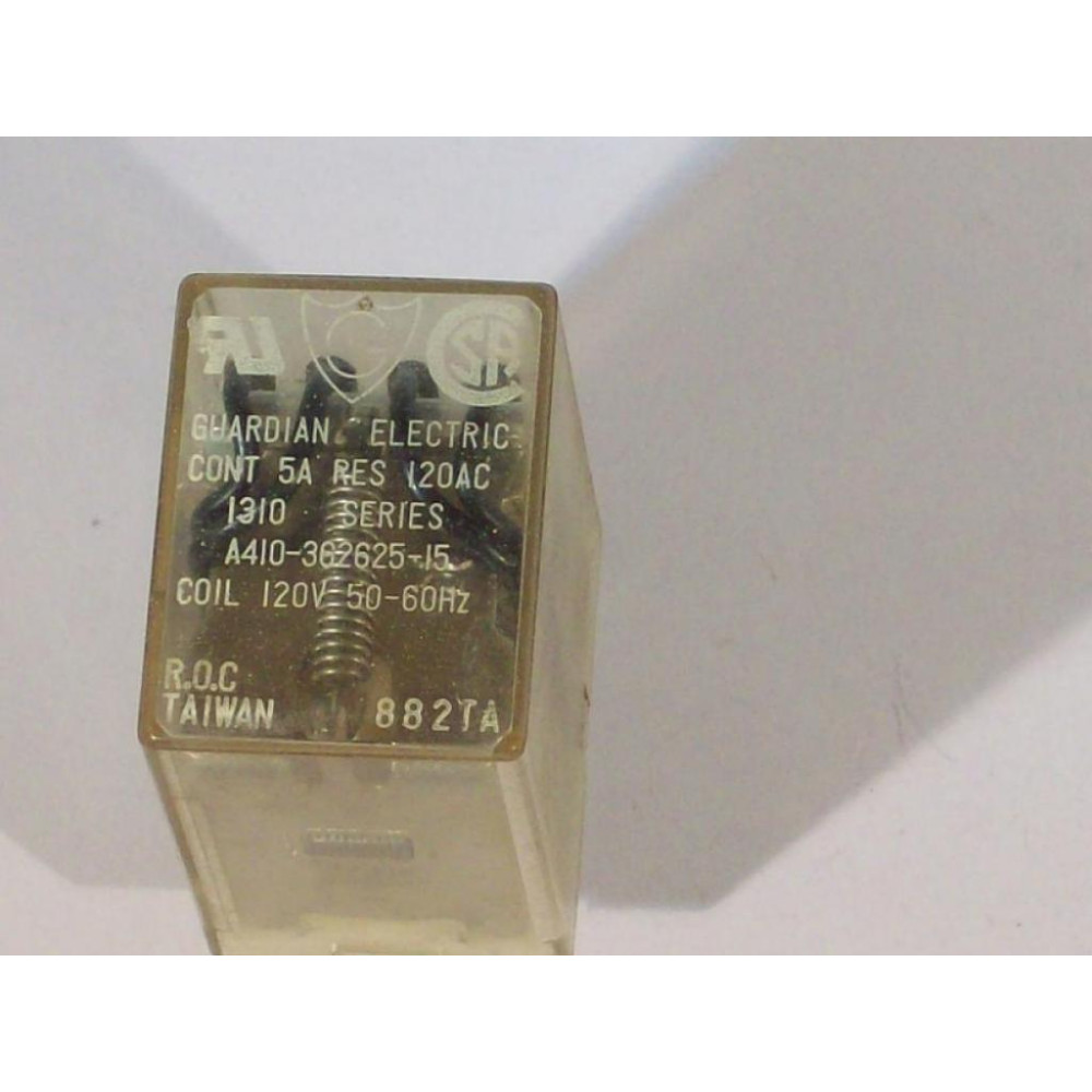 Guardian Electric A410-362625-15 Relay A410-362625-15-120V AC - New No Box