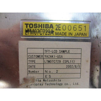 Toshiba LTM07C729A 7"LDC Display - New No Box