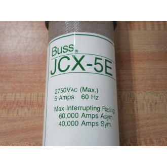 Bussmann JCX-5E Buss High Voltage Fuse JCX5E Bussmann JCX-5E Buss High Voltage Fuse JCX5E