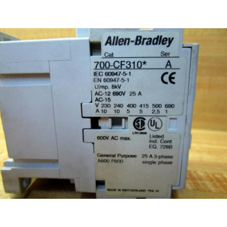 Allen Bradley 700-CF310* Contactor 700CF310 - New No Box