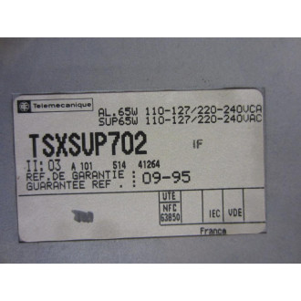 Telemecanique TSX-SUP-702 Schneider Power Supply TSXSUP702 - Used