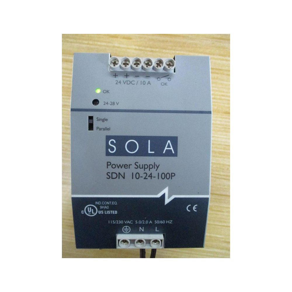 Sola SDN 10-24-100P Emerson SDN1024100P Power Supply Tested - Used