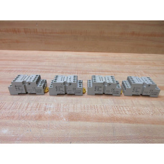 Omron PYF14A-N Relay Socket PYF14AN (Pack of 4) - Used