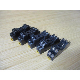 Omron P2RF-08 Relay Socket P2RF08 WO Clip (Pack of 5) - New No Box
