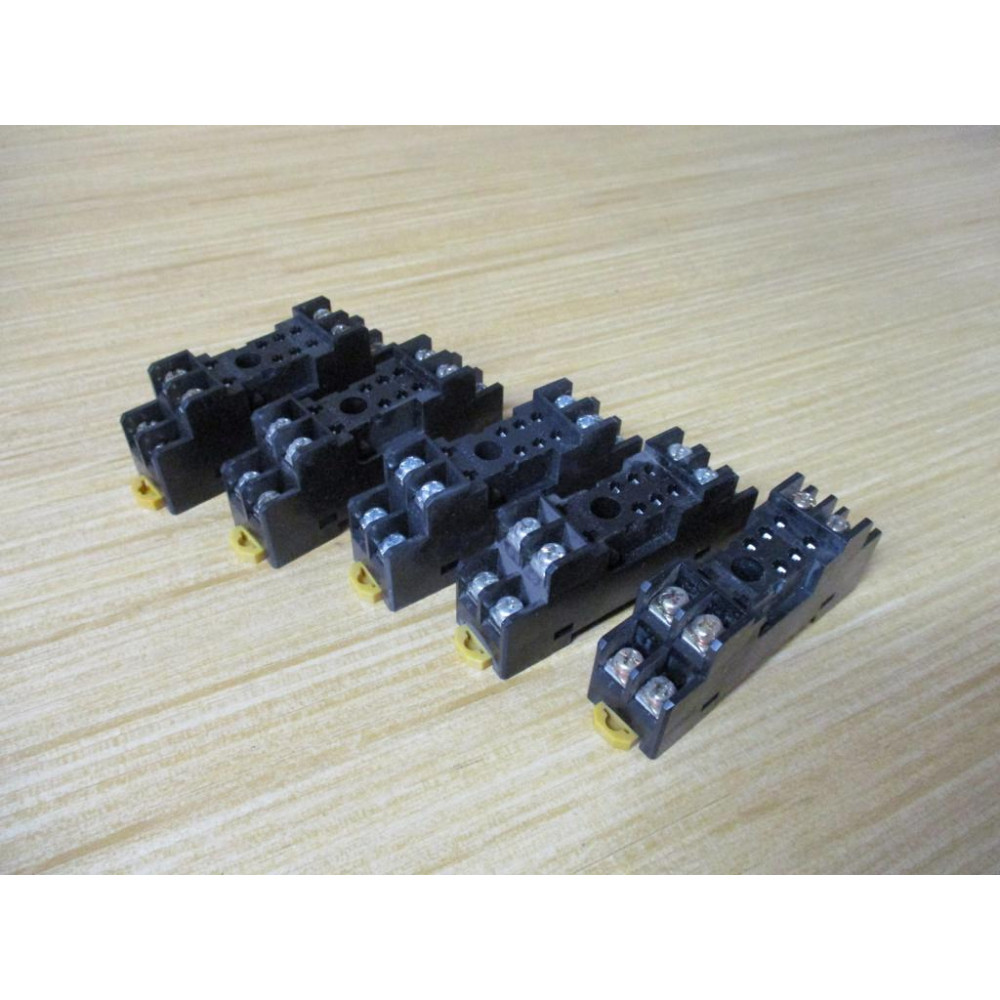 Omron P2RF-08 Relay Socket P2RF08 WO Clip (Pack of 5) - New No Box