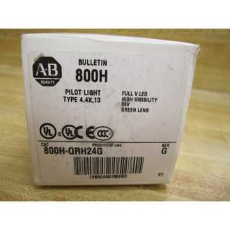 Allen Bradley 800H-QRH24G Pilot Light 800HQRH24G Allen Bradley 800H-QRH24G Pilot Light 800HQRH24G