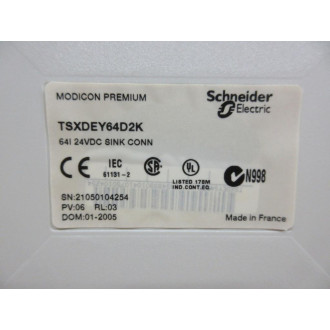 Schneider TSXDEY64D2K PLC Module - Used