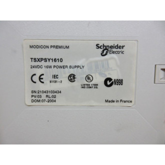 Schneider TSXPSY1610 PLC Module - Used