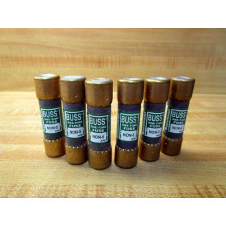 Buss NON-5 Bussmann Fuse Cross Ref 6C166 (Pack of 6) - New No Box