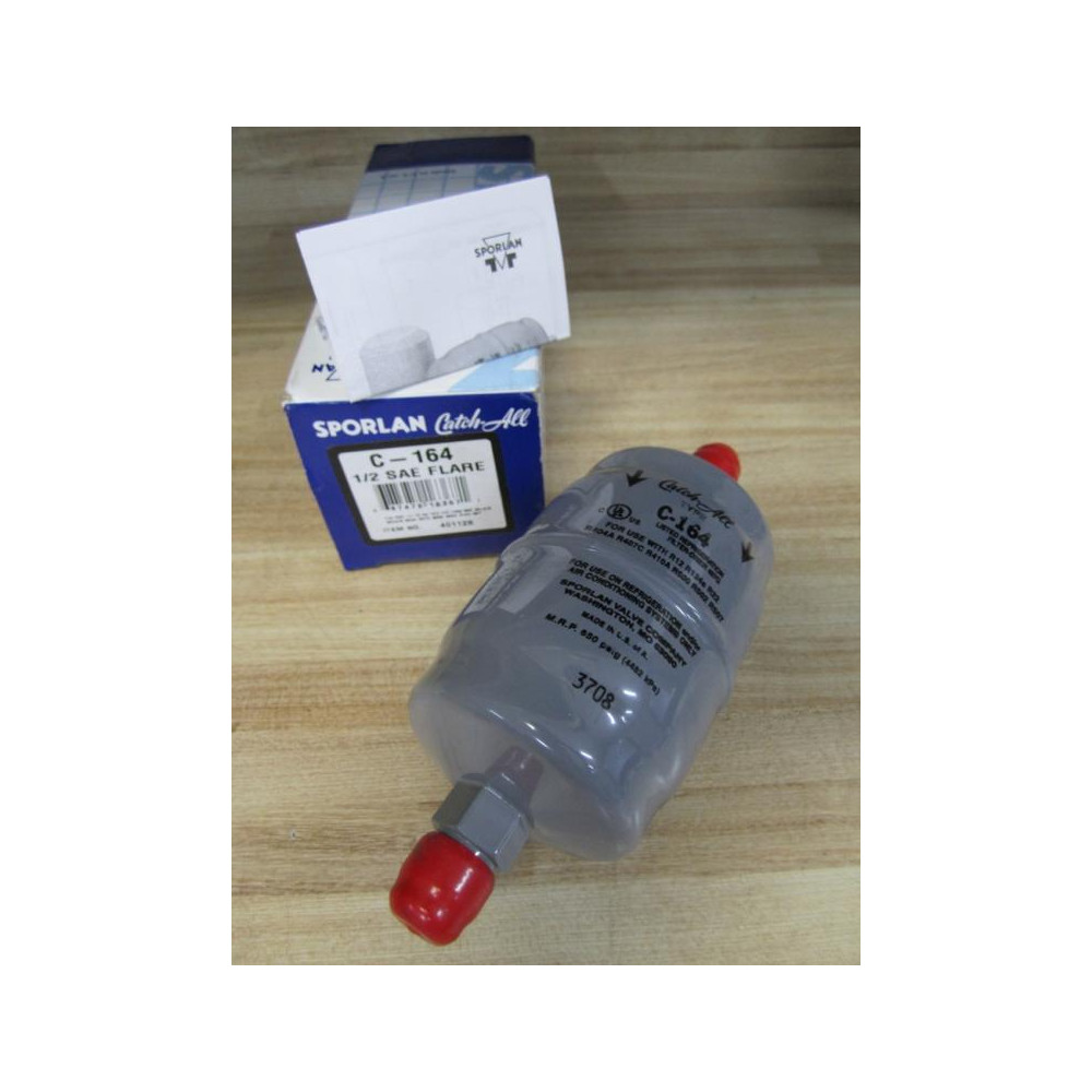 Sporlan C-164 Filter-Drier 12 SAE Flare 401128
