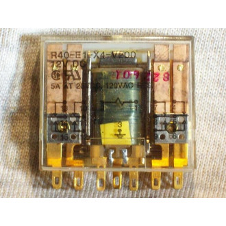 Potter & Brumfield R40-E1-X4-V200 Relay R40-E1-X4-V200-12V DC 12VDC