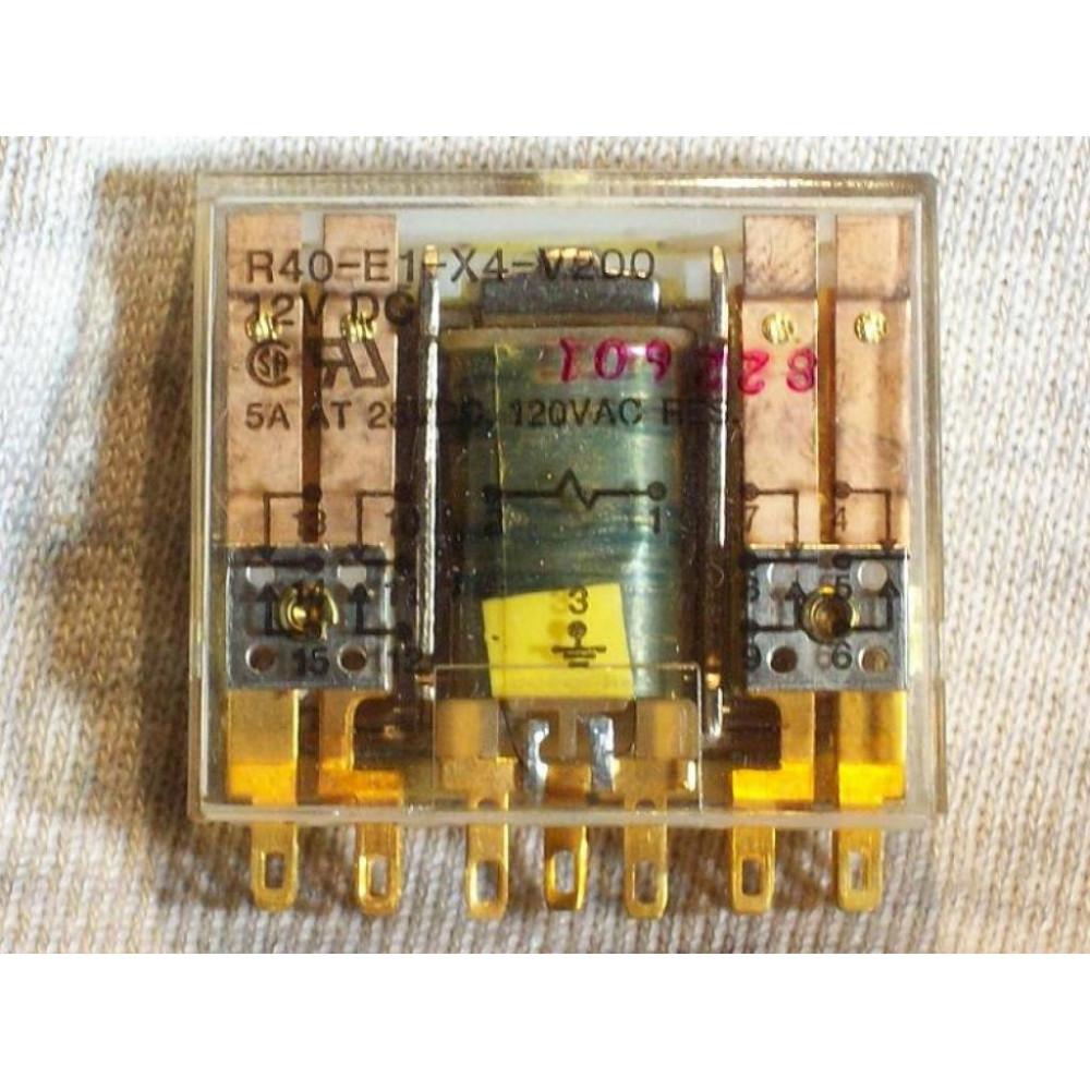 Potter & Brumfield R40-E1-X4-V200 Relay R40-E1-X4-V200-12V DC 12VDC