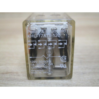 Potter & Brumfield KHU-17A16-120V AC Relay KHU-17A16-120VAC - Used