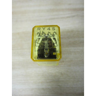 IDEC RY4S-U-AC120V Relay RY4S-U-120V AC 120VAC (Pack of 3) - Used