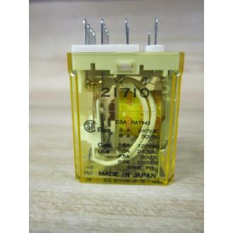 IDEC RY4S-U-AC120V Relay RY4S-U-120V AC 120VAC (Pack of 3) - Used