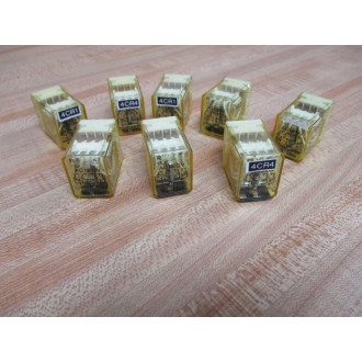 IDEC RY4S-U-AC120V Relay RY4S-U-120V AC (Pack of 8) - Used