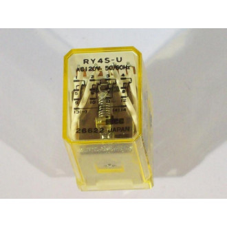 IDEC RY4S-U-AC120V Relay RY4S-U-120V AC