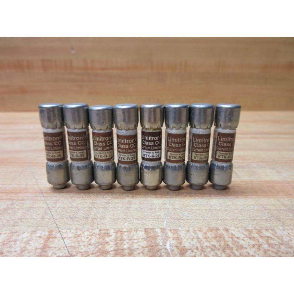 Buss KTK-R-25 Bussmann Fuse Cross Ref 6F200 (Pack of 8) - New No Box