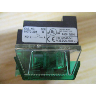 Allen Bradley 800TC-XD1 Contact Block 800TCXD1 WO Hardware - New No Box