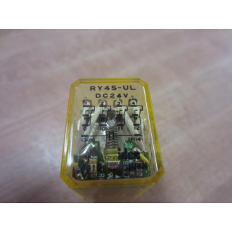 IDEC RY4S-UL-DC24V Relay RY4S-UL-24V DC 24VDC 5A 240VAC (Pack of 5) - Used